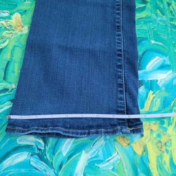 Eddie Bauer Slightly Curvy Boot Cut Jeans Size 12 T Women - Picture 4 of 10